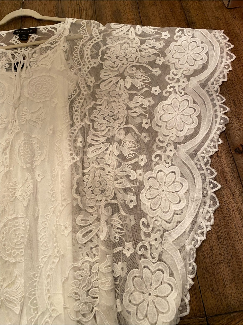 Colleen Lopez White Lace Dress